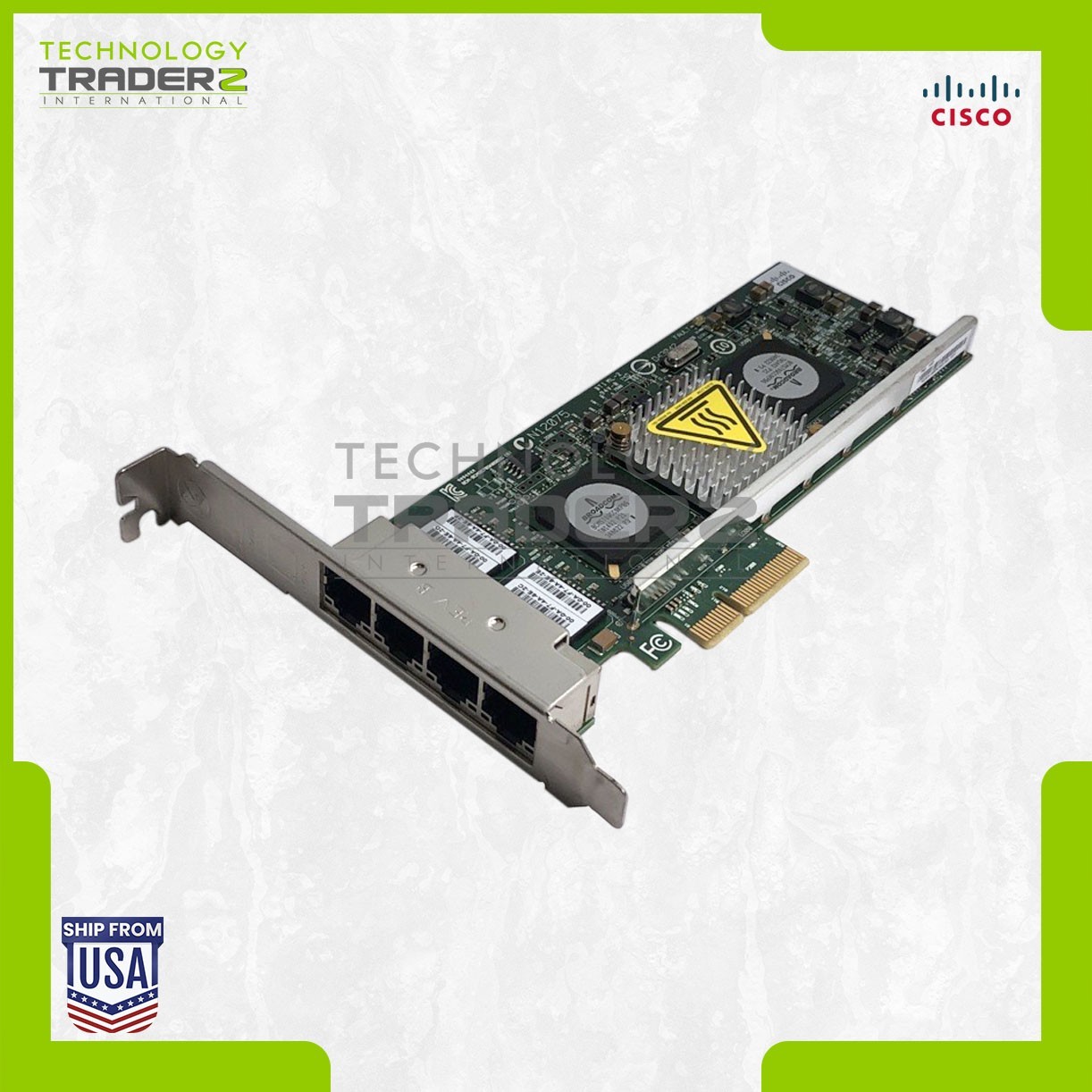 N2XX-ABPCI03-M3 V01 Cisco Broadcom Netxtreme II 5709 4-Port 1GB Ethernet Adapter