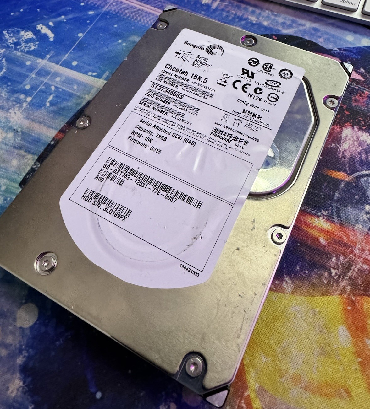 Seagate Cheetah 15K.5 73.4 GB,ST373455LW  Internal,15000 RPM,3.5" Hard Drive