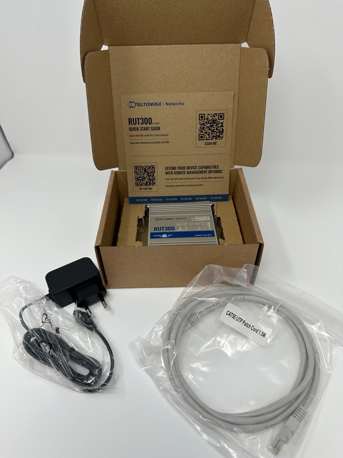 Teltonika RUT300000000 RUT300 Industrial Ethernet Router NEW Factory Sealed