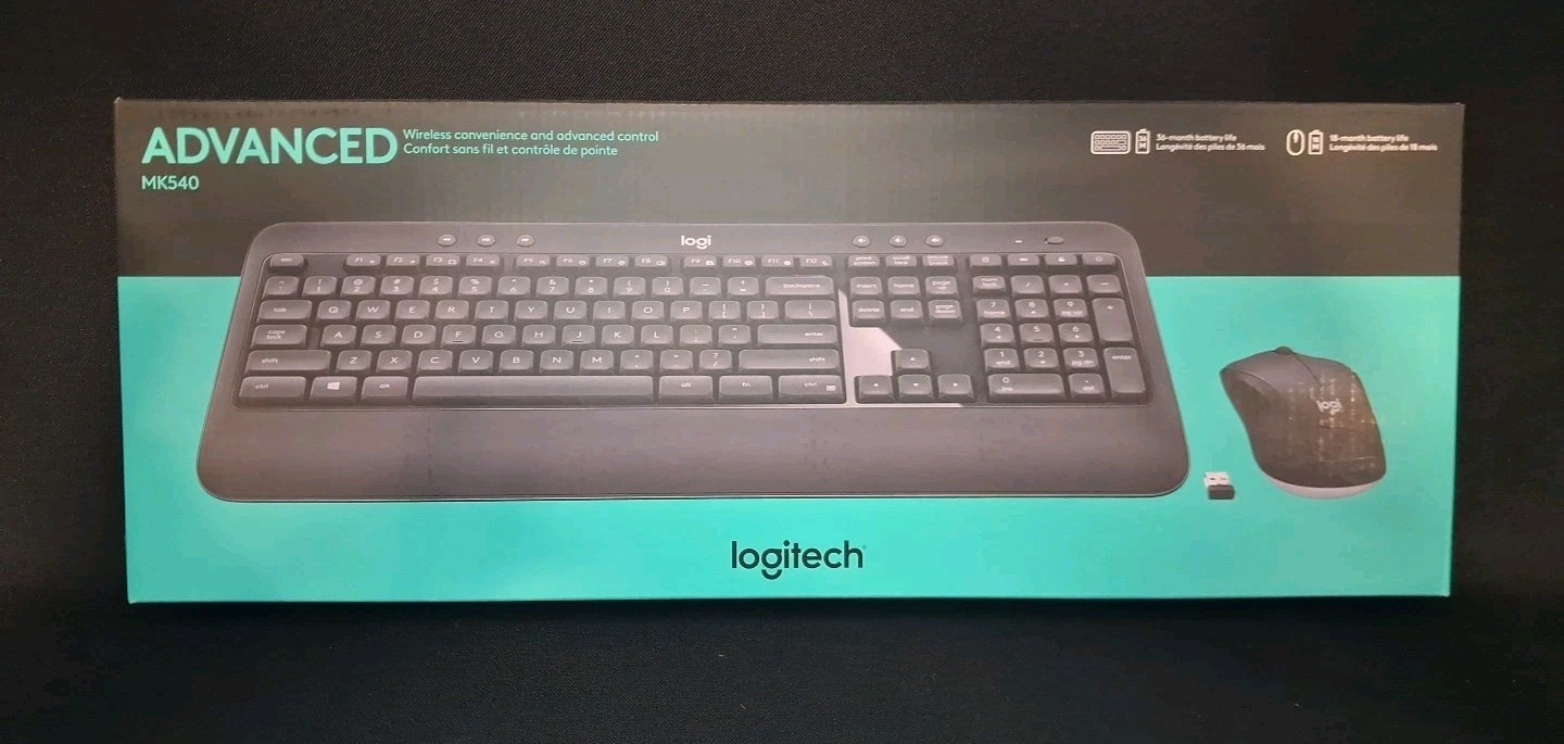 Logitech MK540 Wireless Keyboard and Mouse Bundle Brand New In Sealed Box