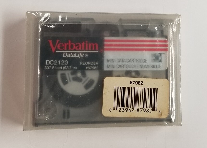 New Verbatim DataLife DC2120 Mini Data Cartridge. #87982