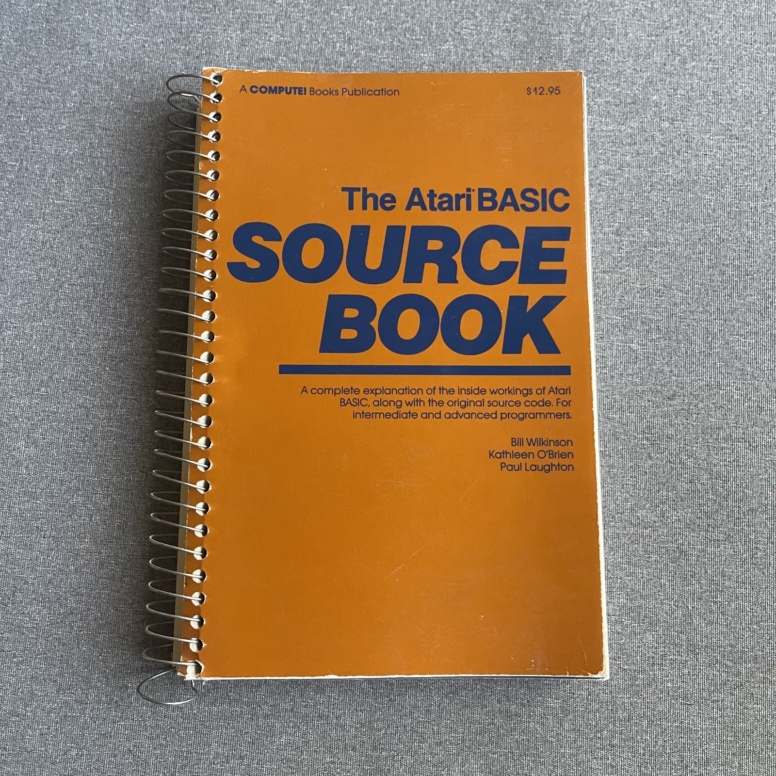 VINTAGE COMPUTE BOOKS PUBLICATION THE ATARI BASIC SOURCE SPIRAL BOUND BOOK