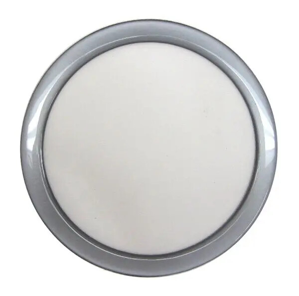 DEMCiflex 140mm Round Magnetic Fan Dust Filter - Metallic Silver with White Mesh