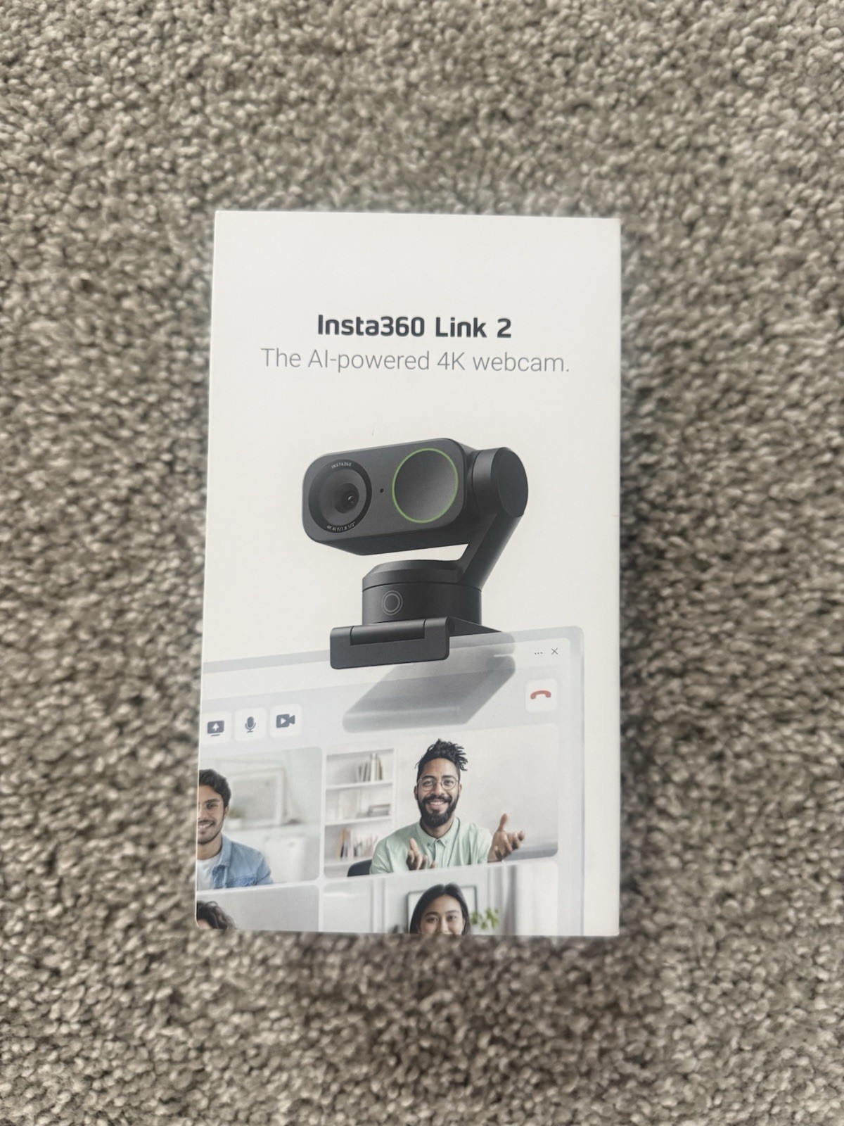 Insta360 Link 2 4K AI Webcam – Open Box, Never Used – Complete