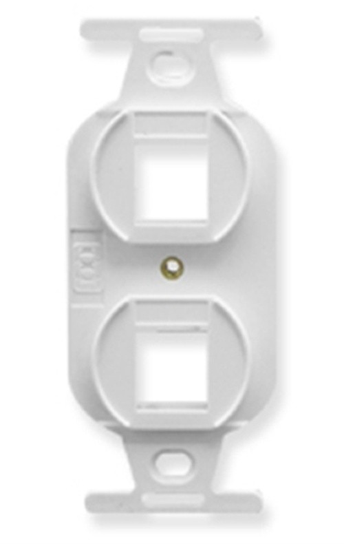 ICC INSERT ELECTRICAL 2-PORT WHITE IC107DPIWH UPC 633758004749