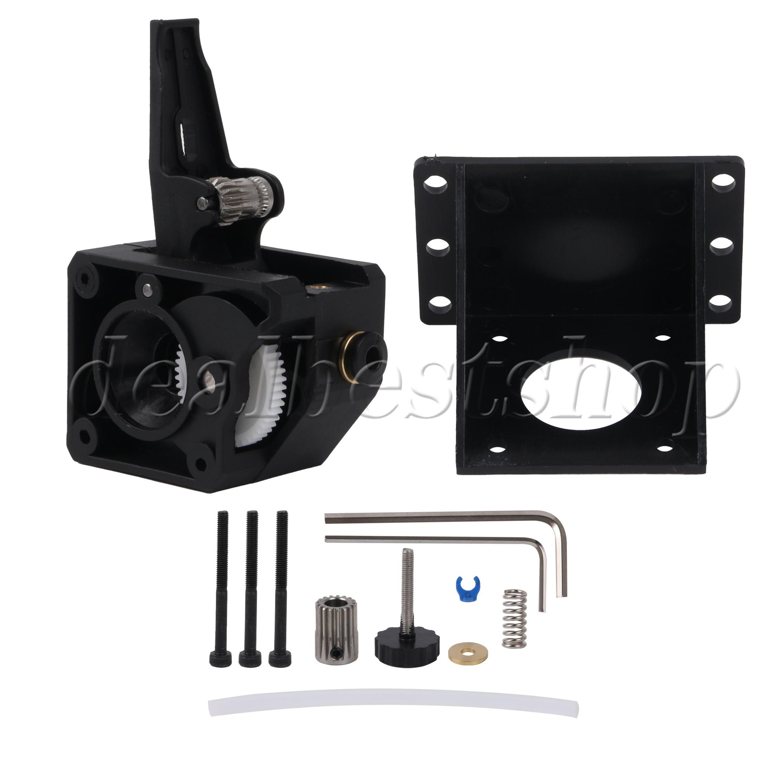 Nylon Dual Drive Extruder Set Replacement for Prusa I3 DIY 3D Printer