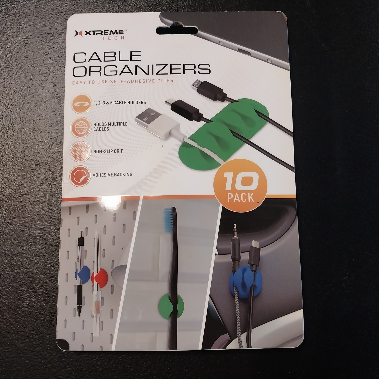 cable organizers (10 pack)