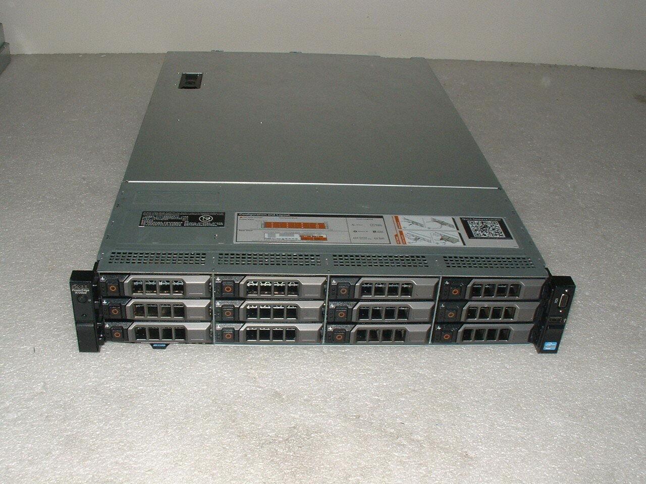 Dell PowerEdge R720xd Server 2x E5-2680 2.7Ghz 16-Cores  64gb  H710  12x Trays