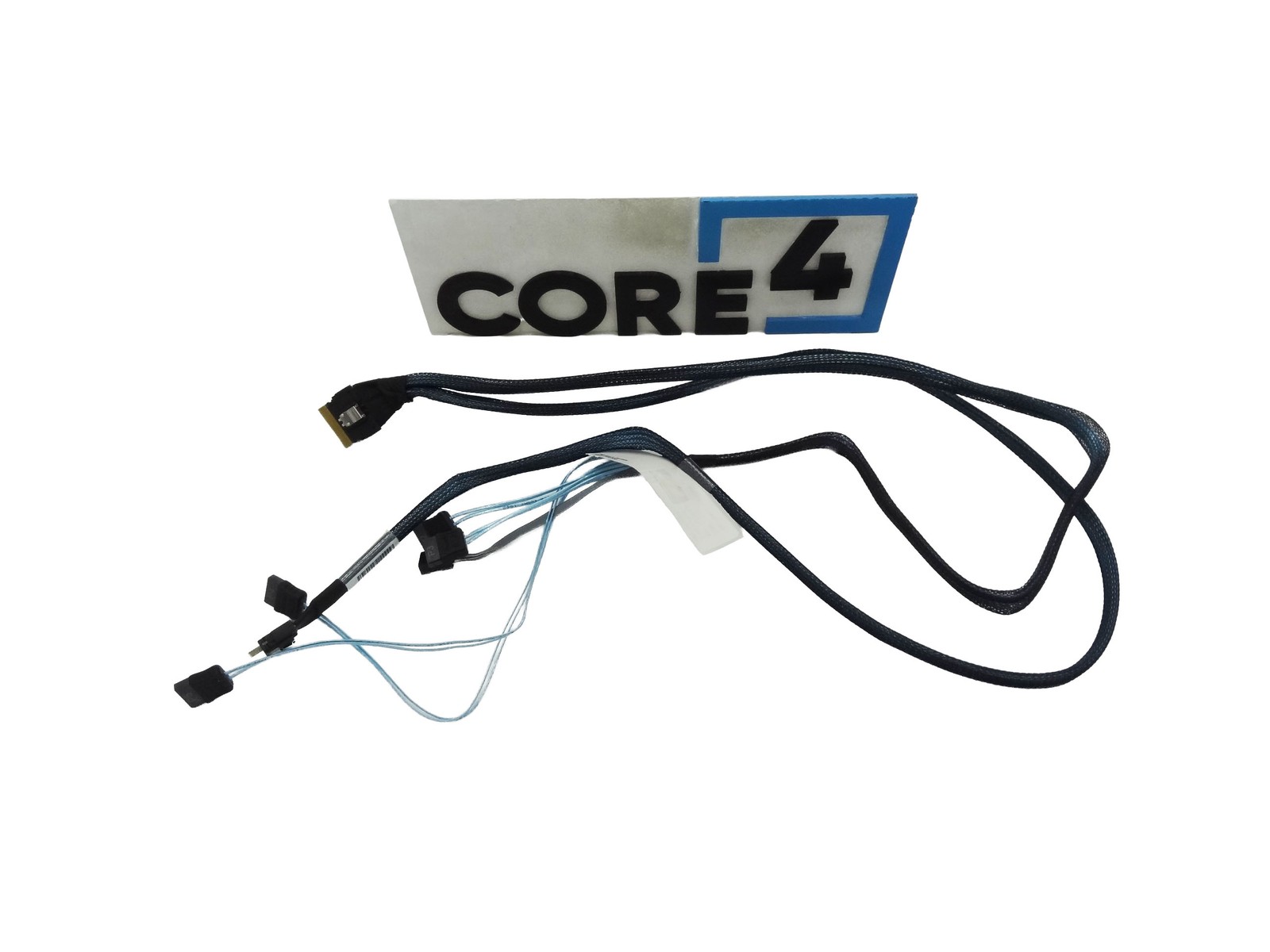 SUPERMICRO CBL-SAST-1291-100 SlimSAS to 4 SATA with SB 75/90/85cm Cable