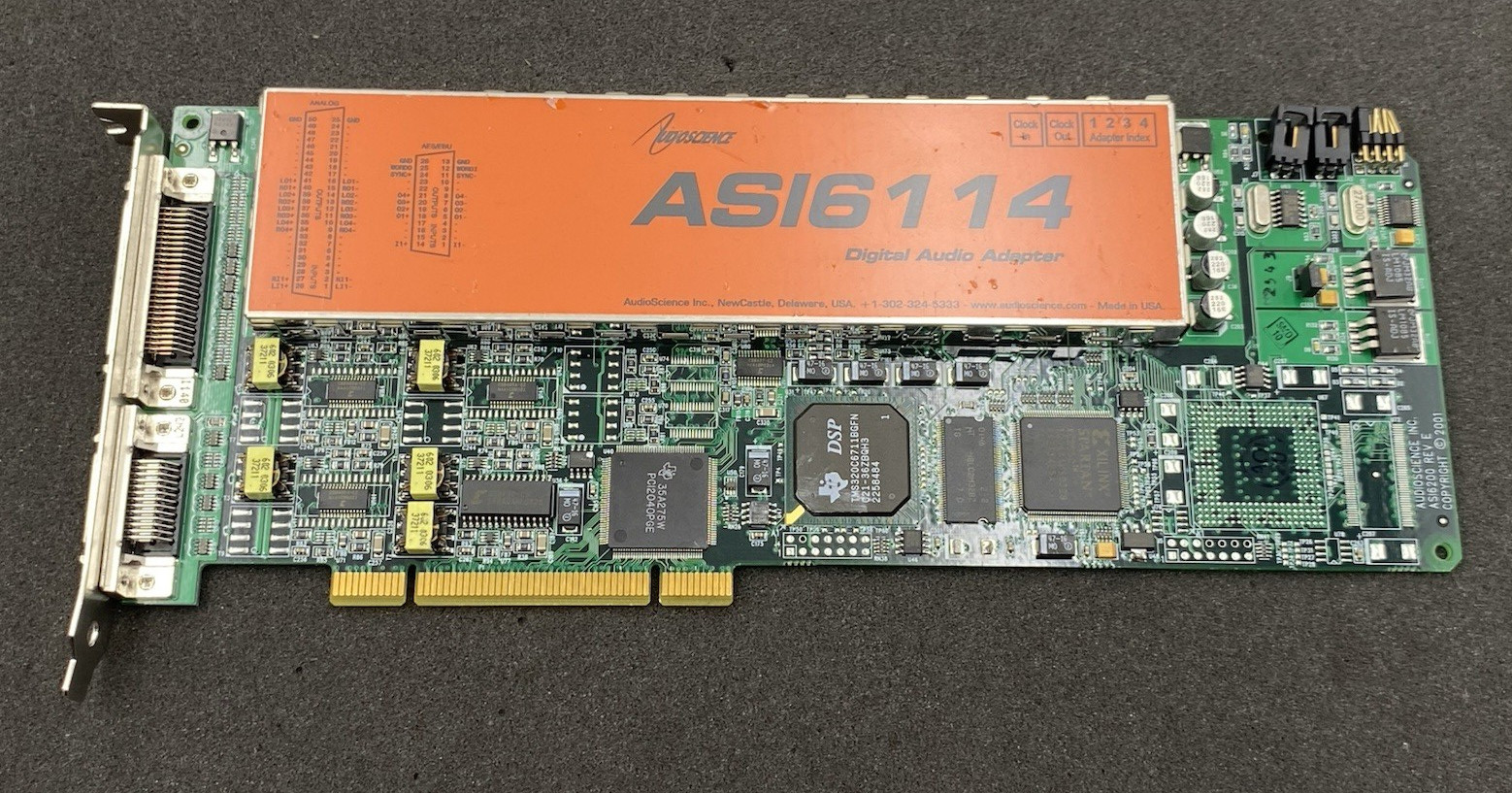 AudioScience ASI6614 Broadcast Multichannel PCIe AES Digital Sound Card Balanced
