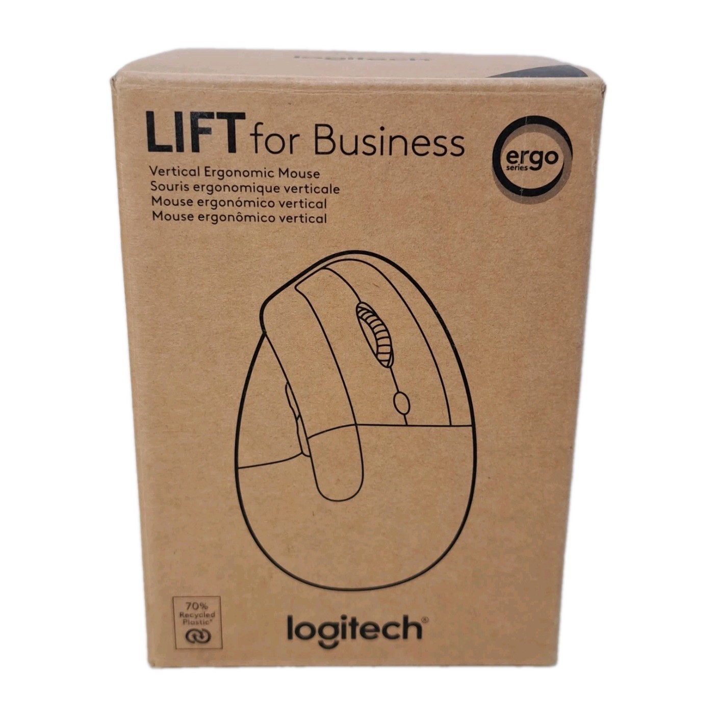 Logitech Lift for Business Wireless Vertical Ergonomic Mouse (Graphite) - Tested