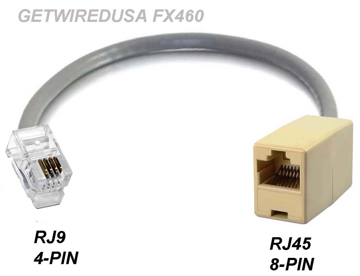 RJ9 RJ10 RJ22 4P4C 4PIN to RJ45 CAT5 ETHERNET 8P8C 8PIN NETWORK HEADSET ADAPTER