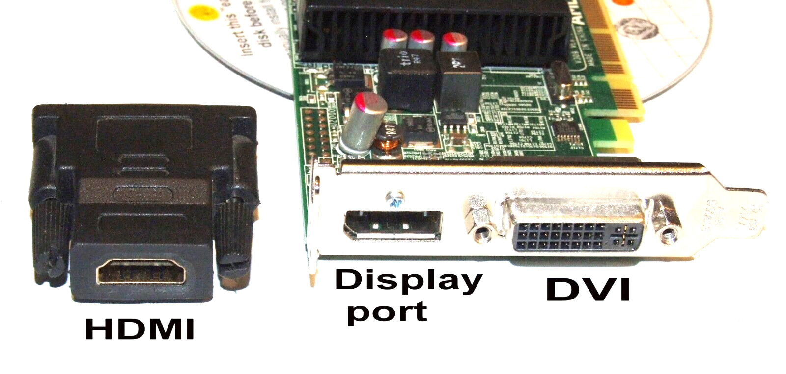 HDMI - DVI - DisplayPort  RETRO GAME Video Card. PCI-Express. Stream video.