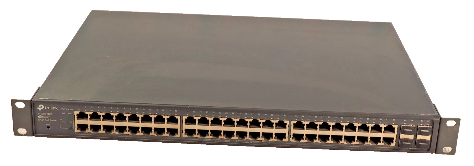 TP-Link T1600G-52PS JetStream 48-Port Gigabit Smart PoE+ Switch TL-SG2452P