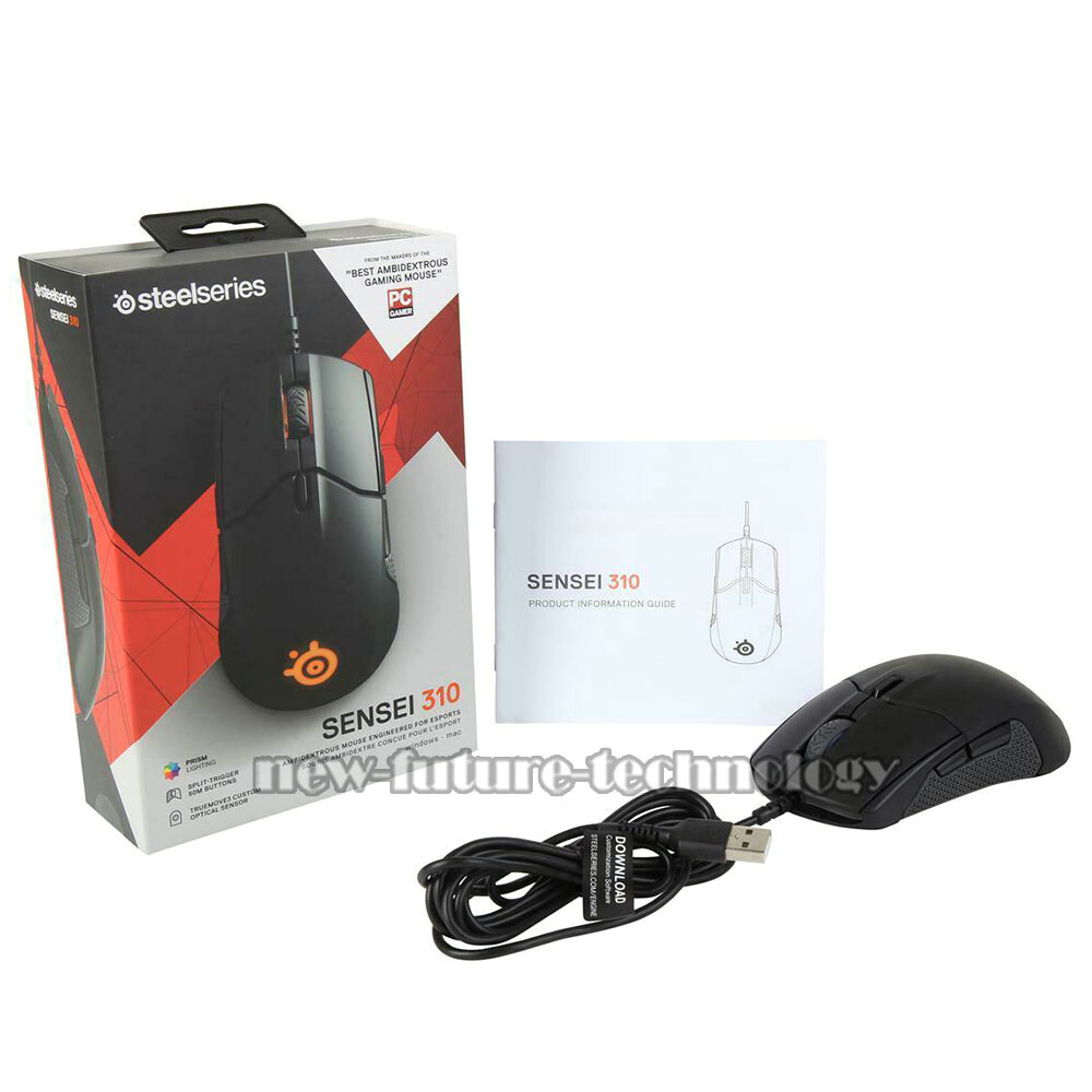 SteelSeries Sensei 310 Black Wired Optical Gaming Mouse RGB Macro Programming