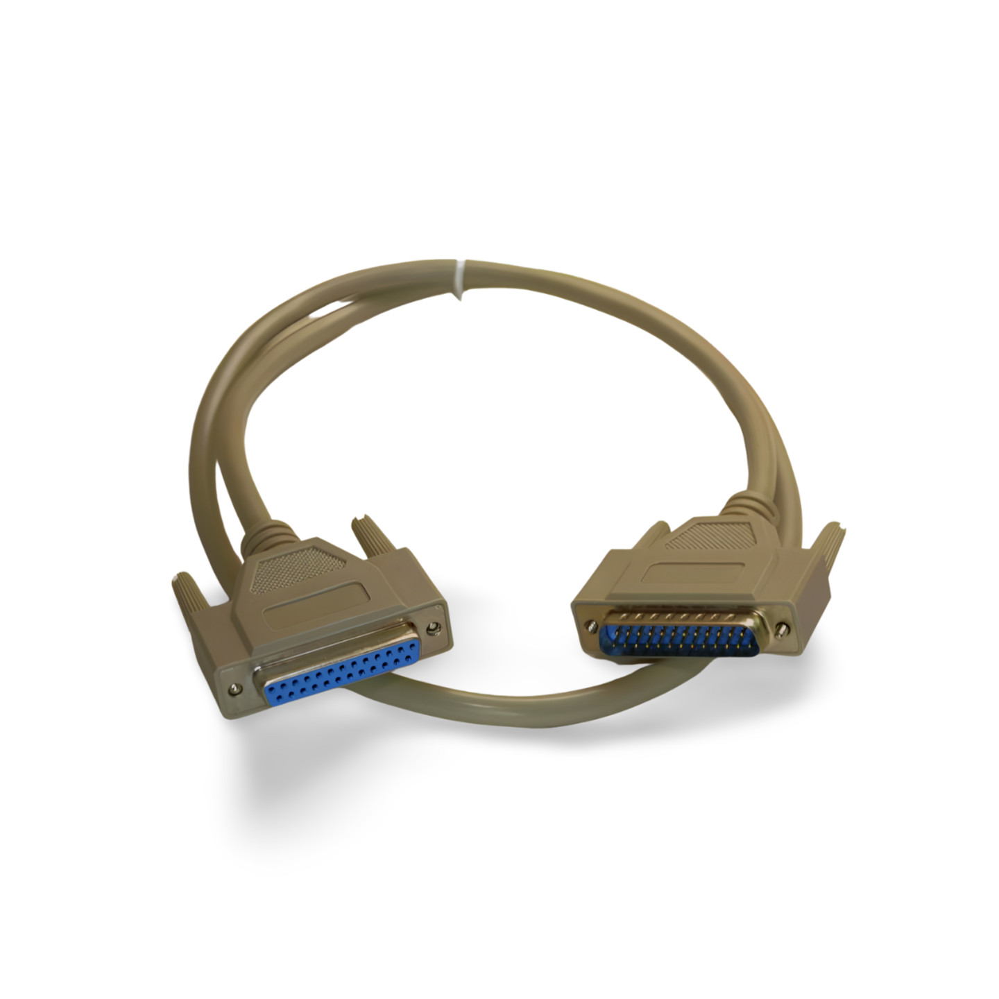 3ft DB25 Male to DB25 Female Cable Beige Extension - Beige