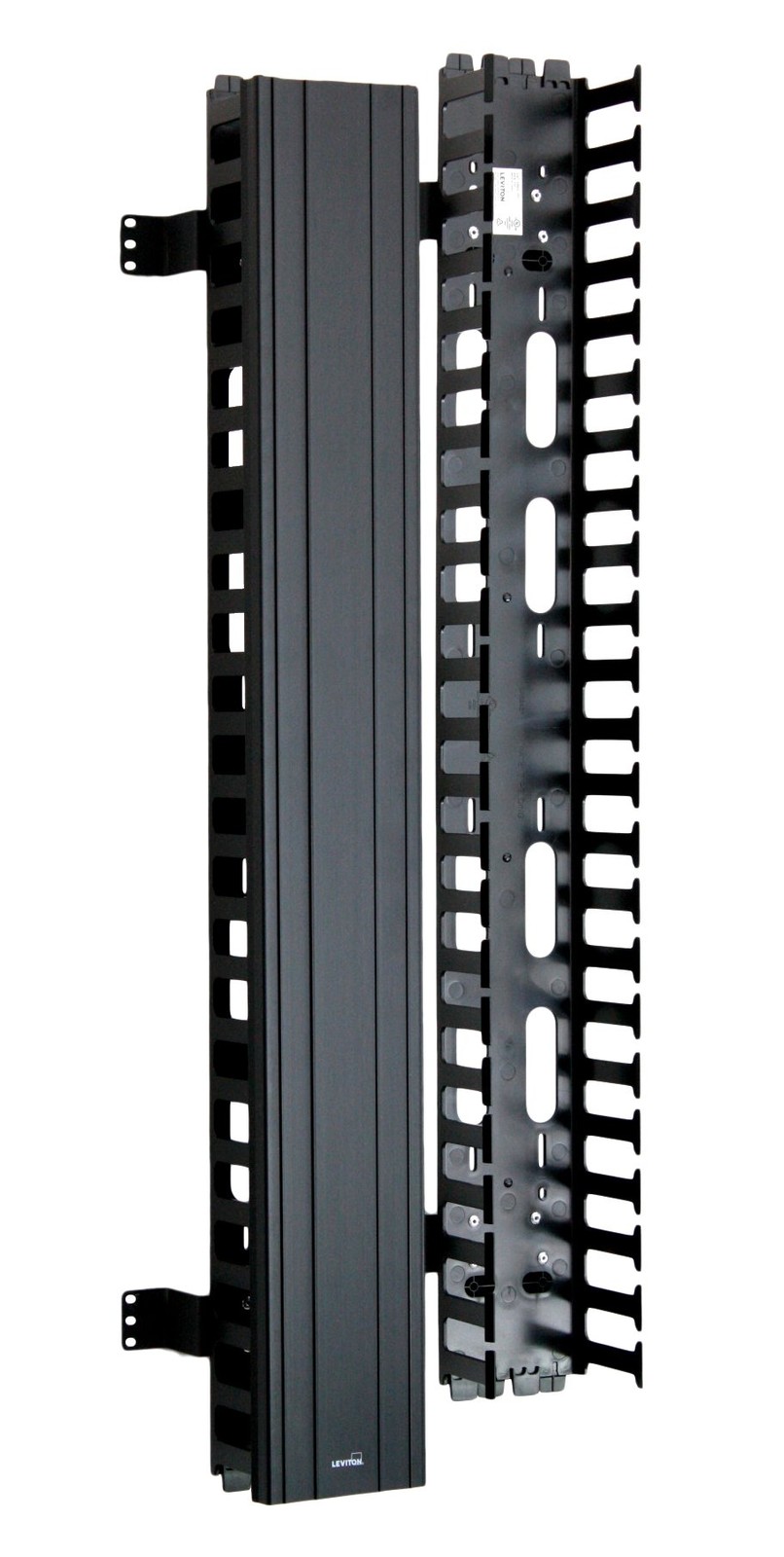Leviton Vertical Front Only Cable Management 5" Channel x 80" long Snap-On Cover