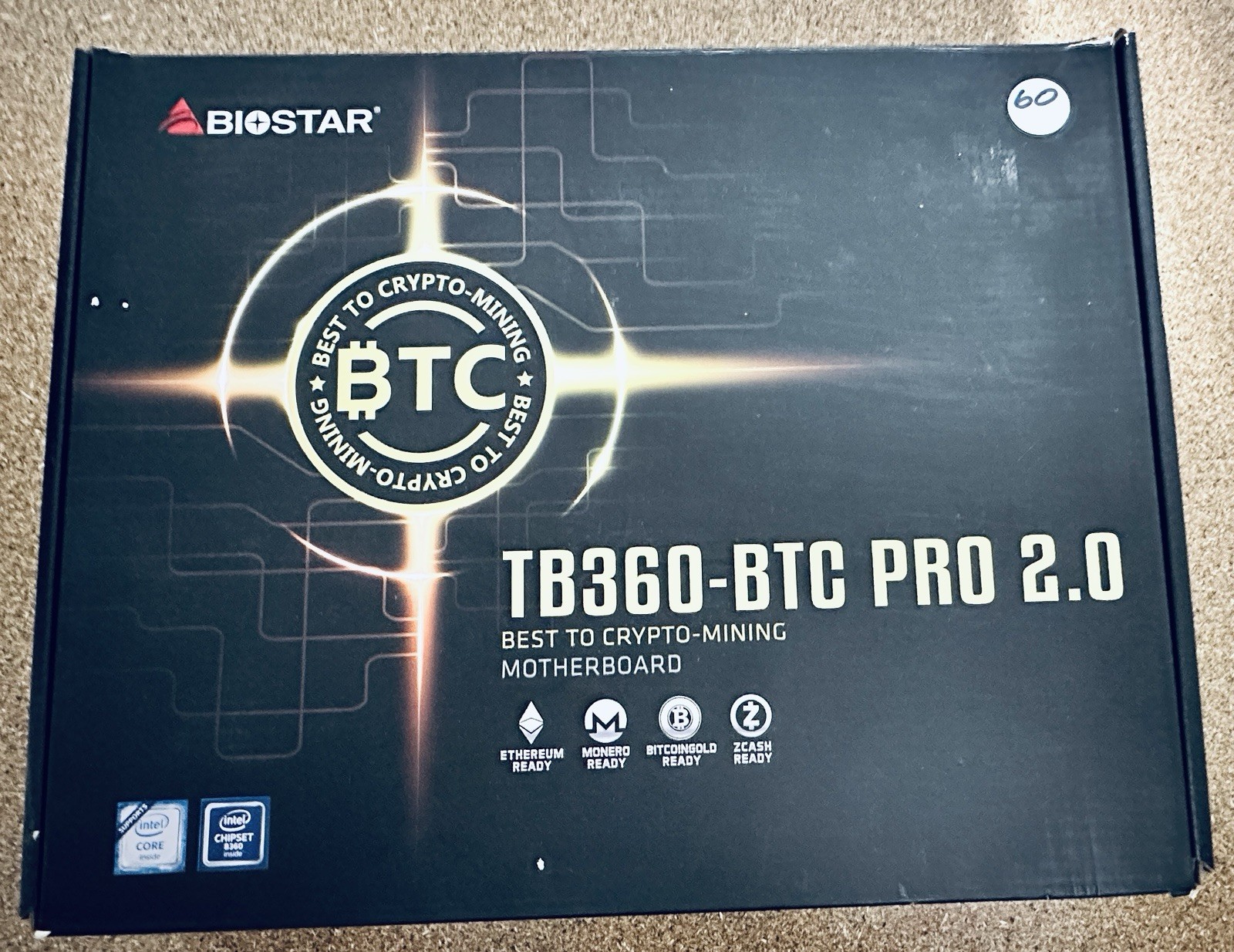 BIOSTAR TB360-BTC PRO 2.0 ATX LGA1151 DDR4 Crypto Mining Motherboard
