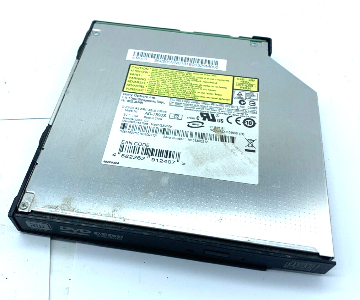 General Dynamics GD6000 Laptop DVDRW Disk Drive - AD-7590S