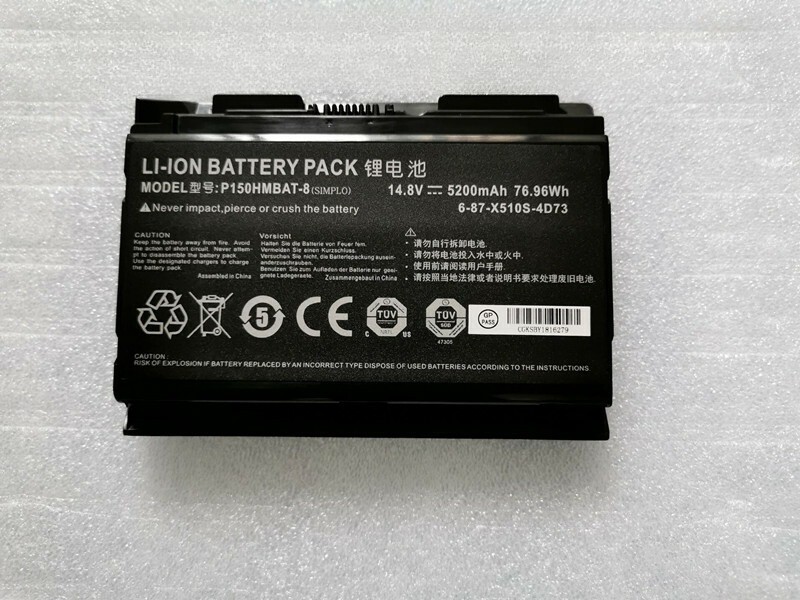 For Clevo X511 P150 P151 P150HMBAT-8 6-87-X510S Laptop Battery