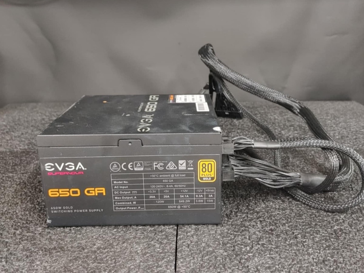 EVGA 220-GA-0650 650GA Super Nova 650W Power supply 80 Plus Gold