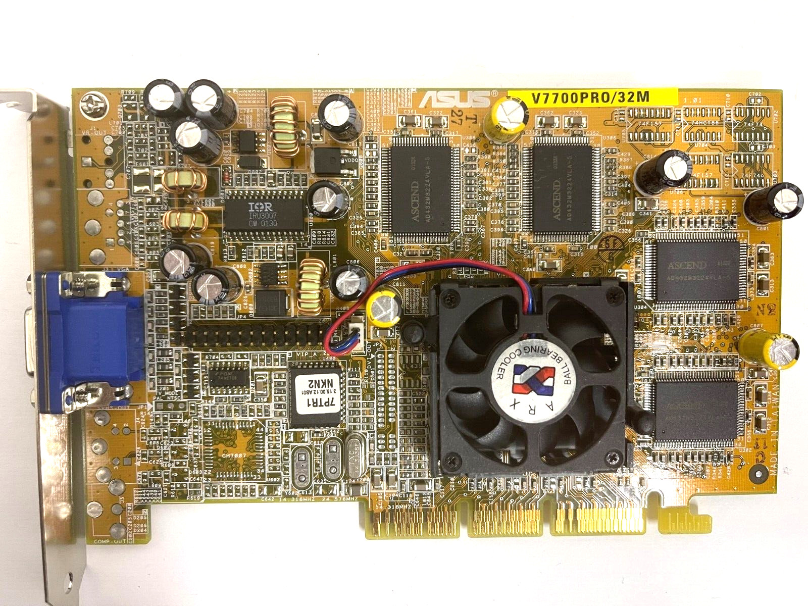 ASUS AGP-V7700PRO/32M PURE NVIDIA GEFORCE2 PRO AGP VGA CARD VGA ONLY MXB161