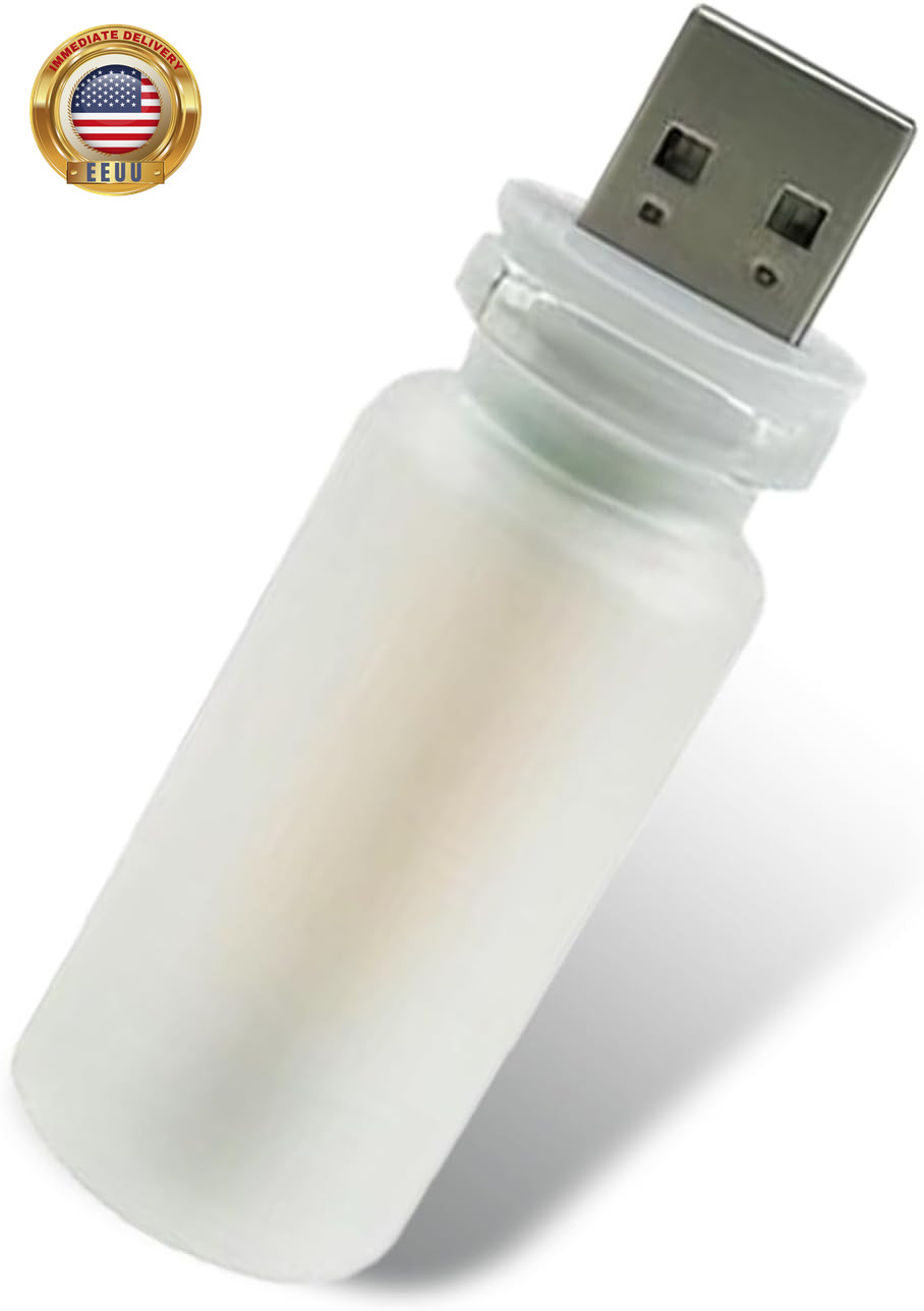Car USB Atmosphere Lamp, 5V Touch Control Frosted Retro Bottle Interior Ambient