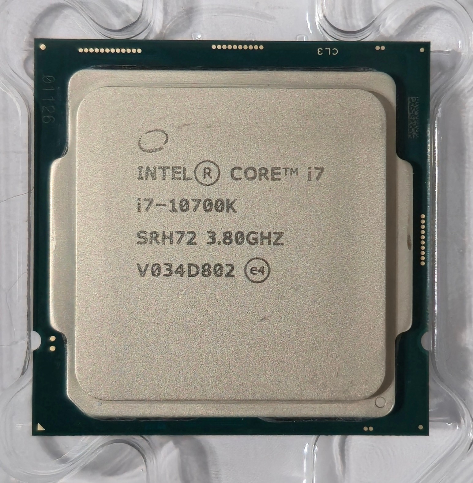 Intel Core i7-10700K 8-Core 16-Thread LGA1200 CPU SRH72 Tested 5.1GHz Turbo