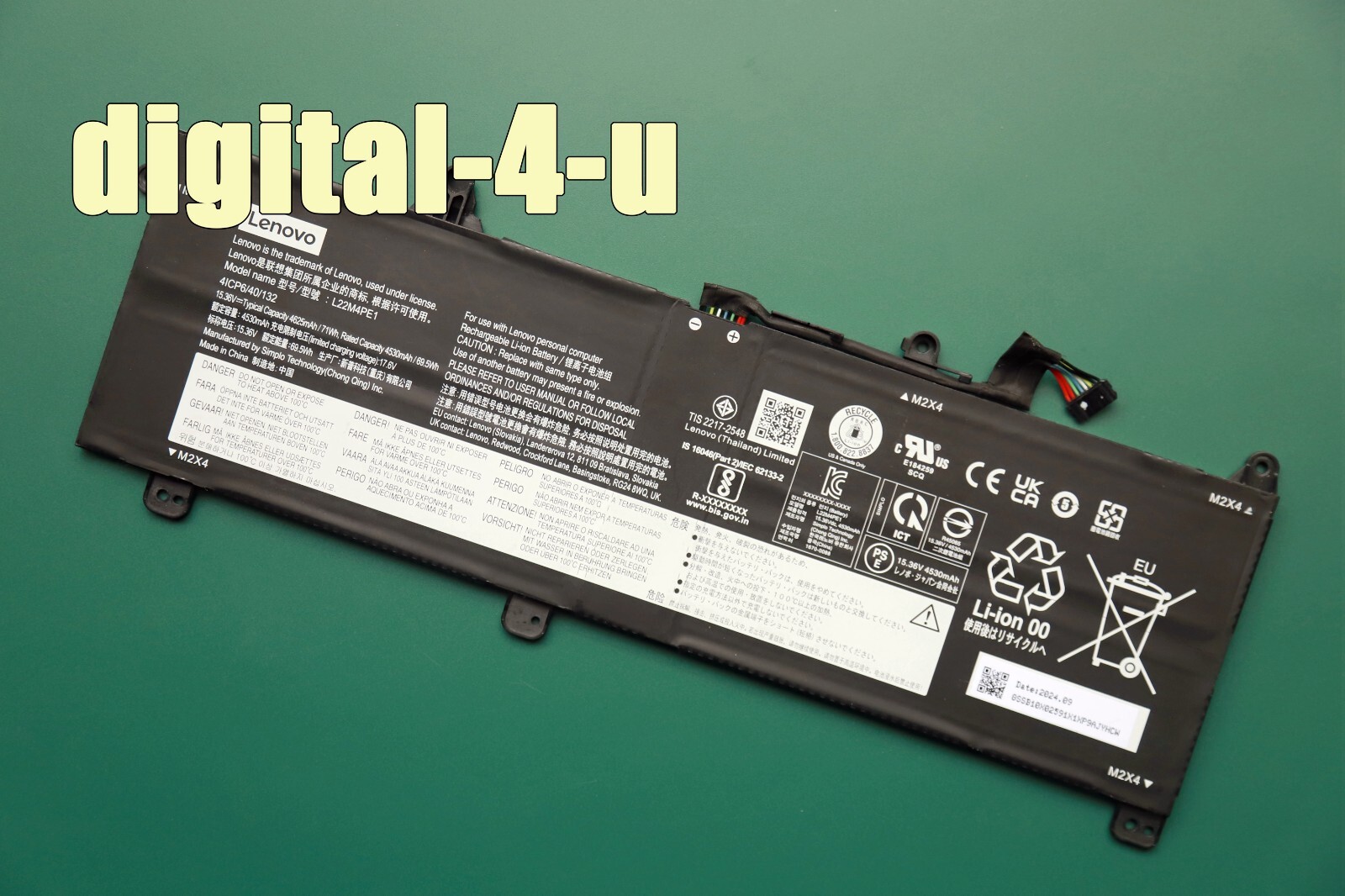 Genuine Battery L22D4PE1 L22M4PE1 L22B4PE1 For Lenovo ThinkBook 16 Gen 7 IML/ARP