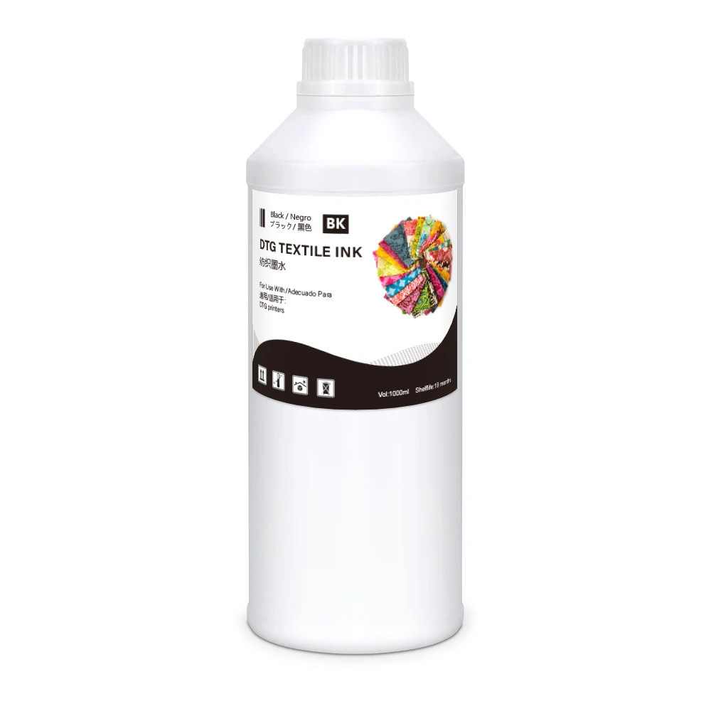 1000ML High Quality DTG Ink for Konica 512 Professional Textile DTG Printing Ink