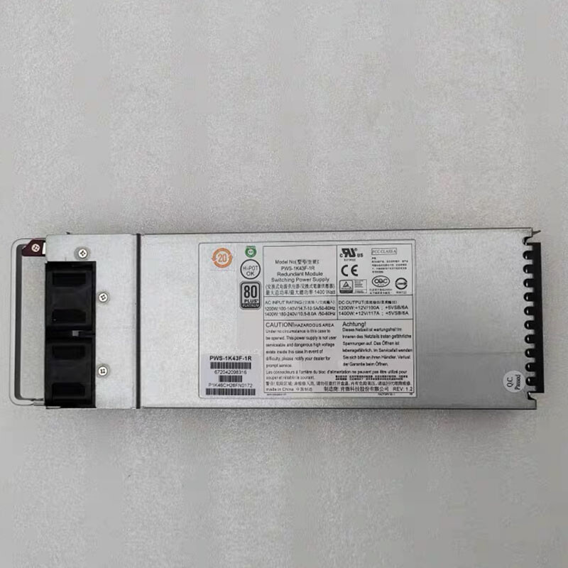 For Supermicro PWS-1K43F-1R 1400W SC748 Server Power Supply
