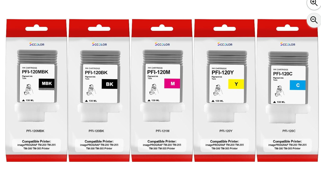 PFI-120 Pigment Ink Tank/PFI-120 PFI120 Ink PFI-120MBK PFI-120BK PFI-120C PFI-12