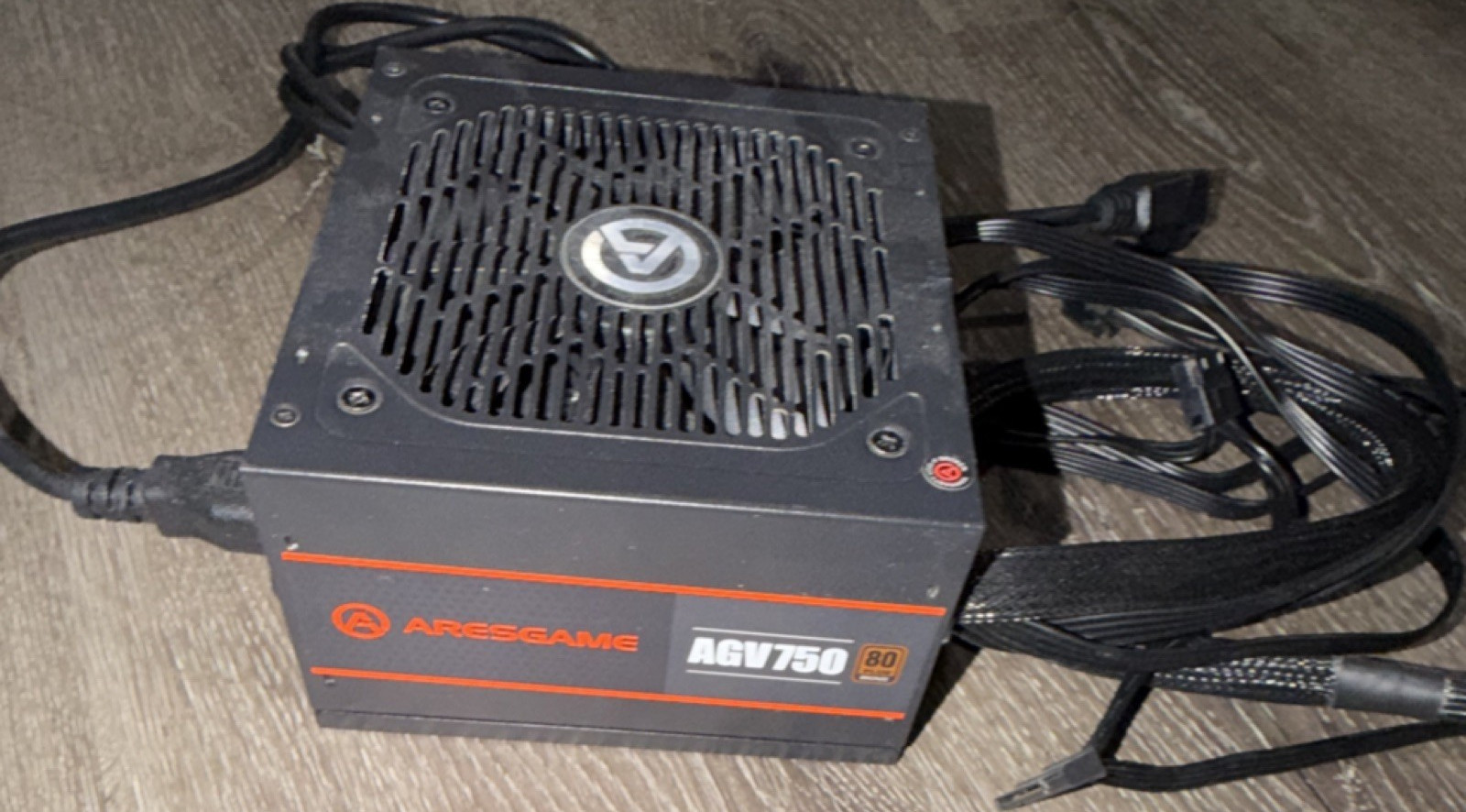 ARESGAME AGV750 750W ATX Power Supply 80 Plus 24 Pin SATA Black