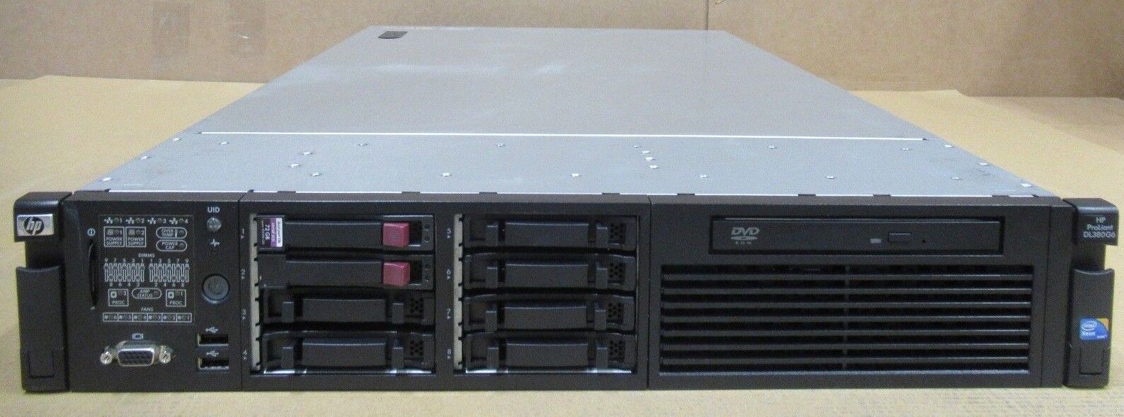 HP Proliant DL380 G6 1x Quad Core Xeon X5550 2.66GHz 72GB HDD 2U Server