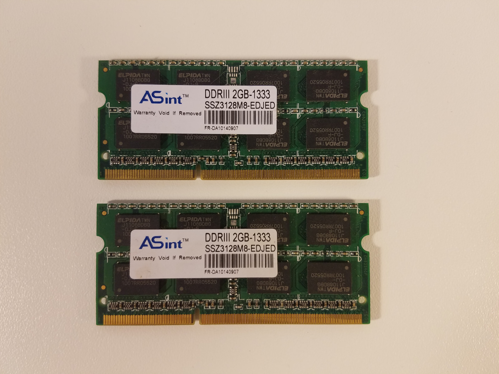Genuine ASint 4GB-1333 (2×2GB) DDRIII Memory Ram SSZ3128M8-EDJED