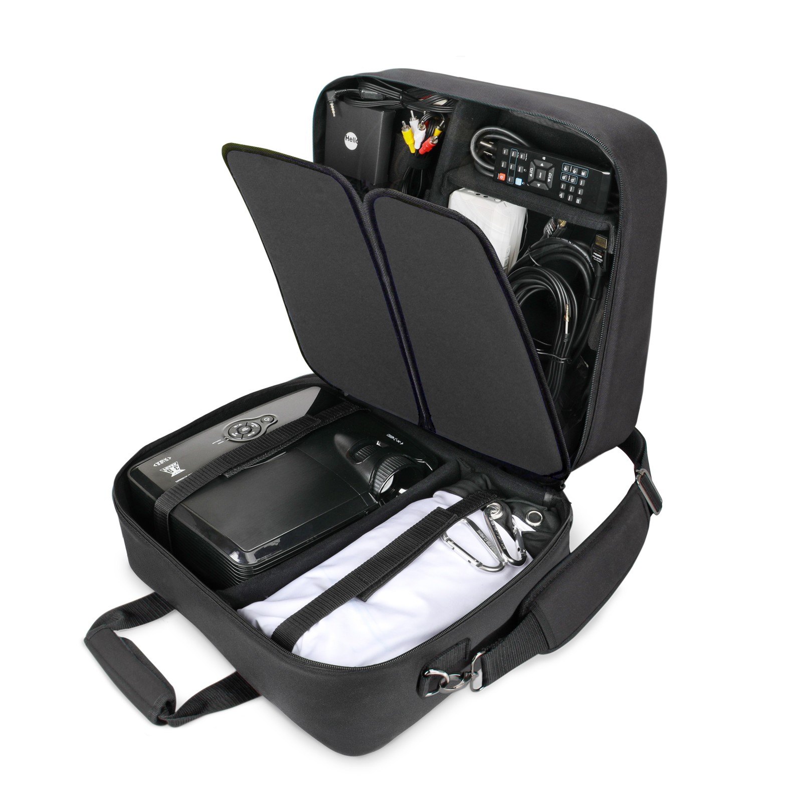 USA GEAR Projector Case - Portable Projector Bag with Water Resistant Exterior