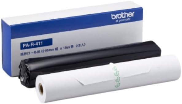 × 2 BROTHER PocketJet 15m winding 2 bottle PA-R-411 A4 width thermal roll paper