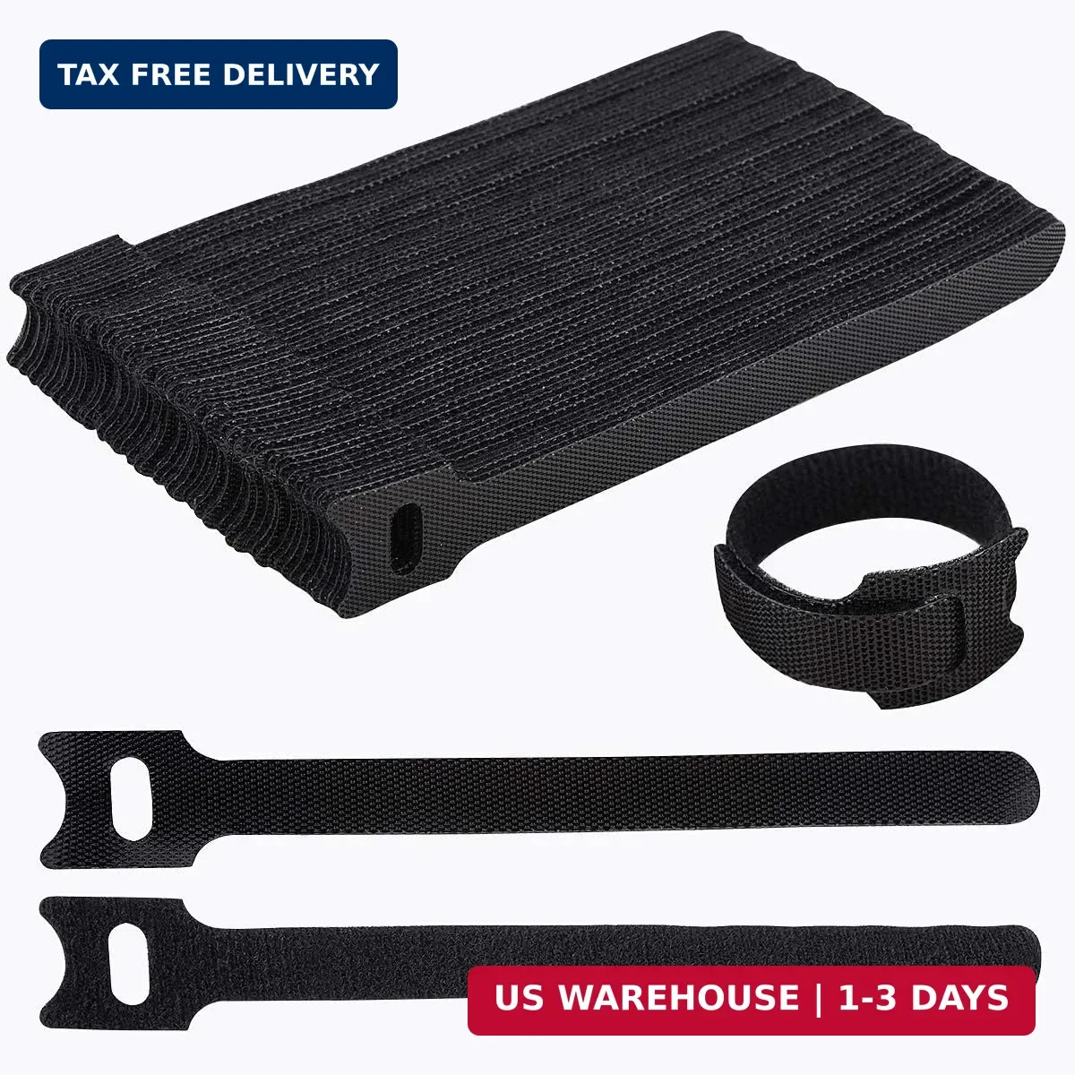 60 PCS 6 Inches Reusable Cable Ties, Adjustable Cord Straps Wire Organizer Cord