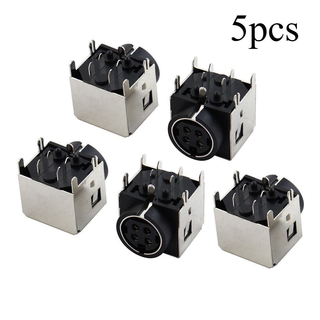 5 Pcs DC Female 4 Pin Mini DIN Power Jacks Sockets for Gateway M350 M675