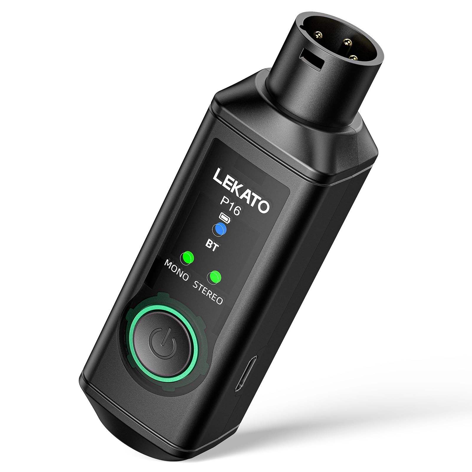 XLR Bluetooth Receiver, BT 5.3, 48kHz/24bit, Wireless Bluetooth Adapter for M...