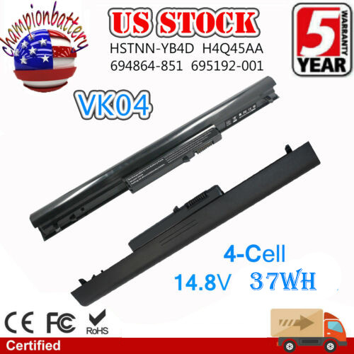 Notebook 695192-001 Battery For HP Pavilion Touchsmart 14-b109wm Sleekbook VK04