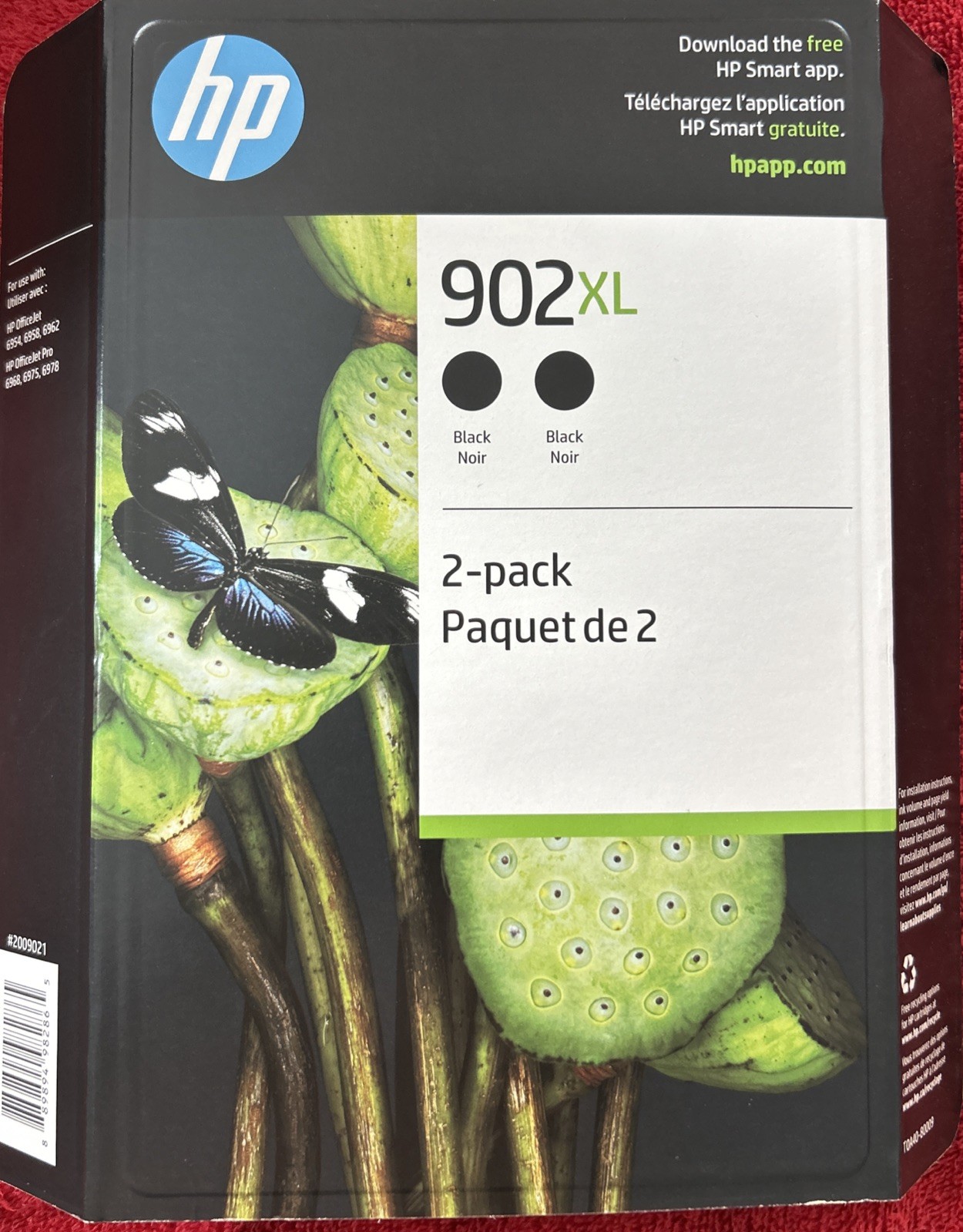 December 2027:  2-pack New HP 902XL T0A40BN Black Ink Cartridge 