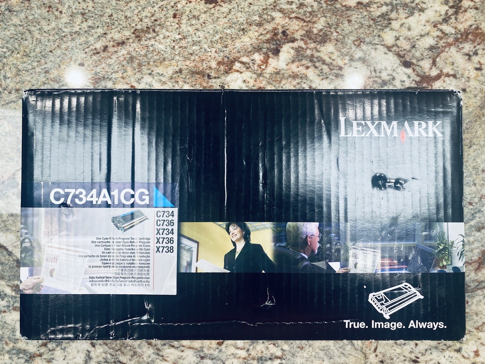 Genuine Lexmark C734A1CG Cyan Toner C734 C736 X734 X736 X738 Cartridge Printer
