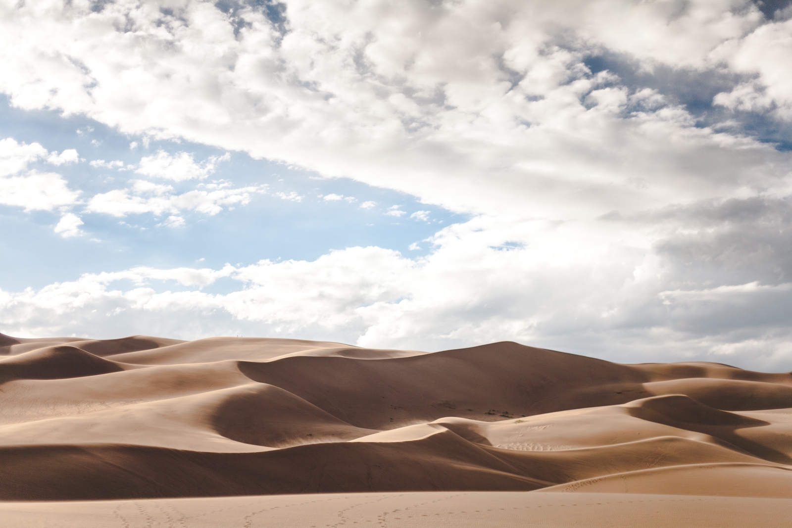 Landscape desert clouds sky sand new mexico Custom Gaming Mat Desk