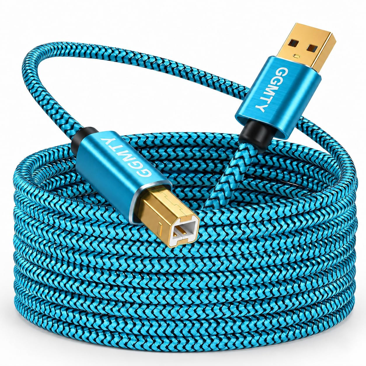 Printer Cable 40 Ft,Usb Printer Cable USB 2.0 Type a Male to B Male Scanner