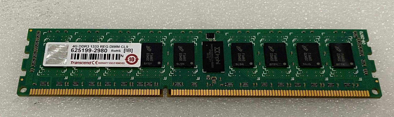 (4x 4GB) Transcend 16GB 2Rx4 DDR3 1333 ECC REG 240pin Server Memory