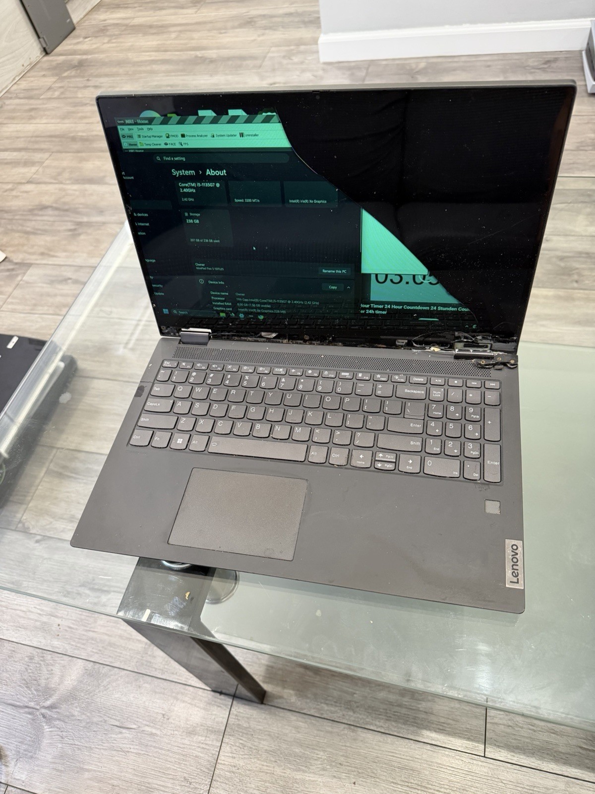 Lenovo IdeaPad Flex 5 15ITL05 , Intel Core i5-1135G7, 8gb Ram No SSD , No OS
