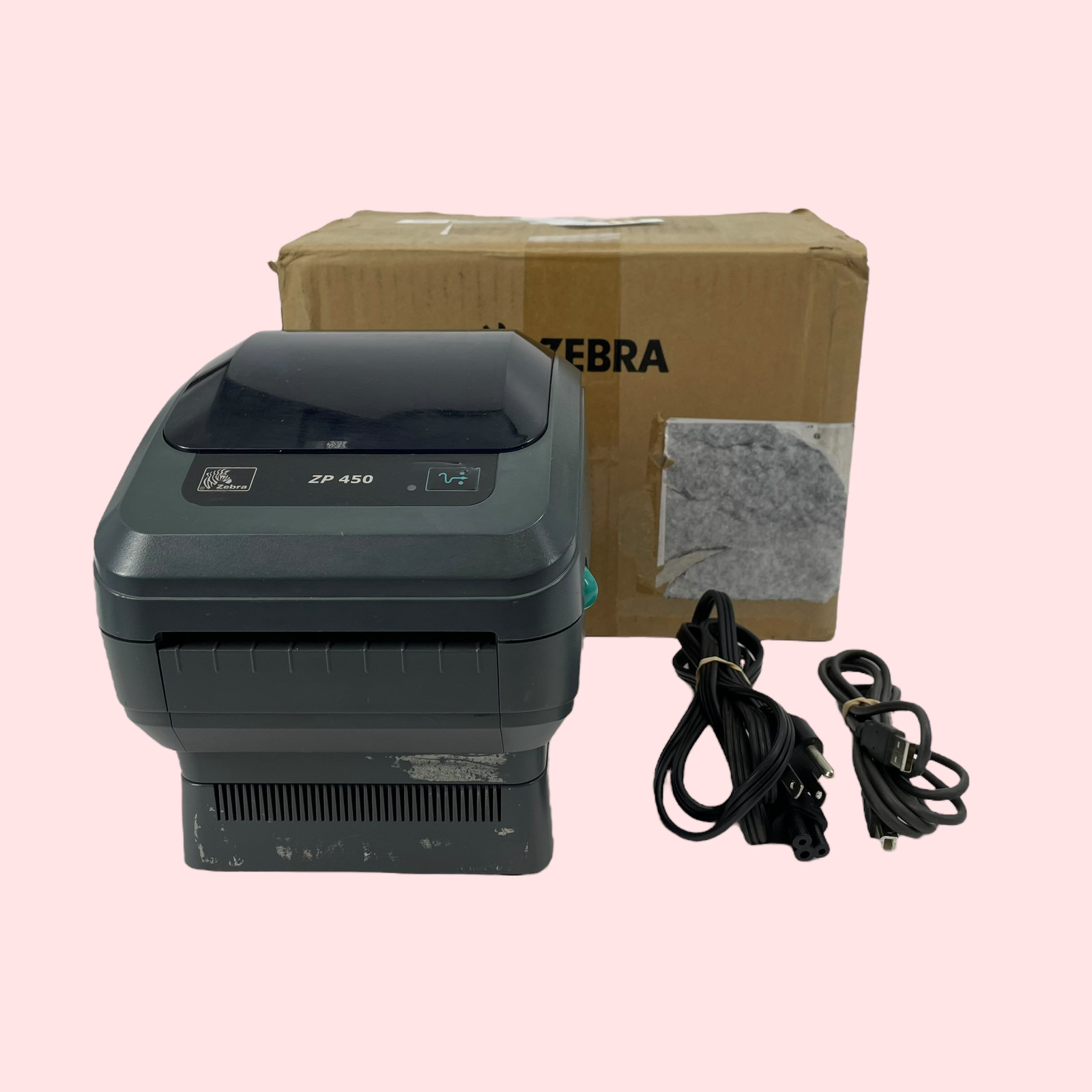 Zebra ZP450 Thermal Monochrome Label Bar Code Printer ZP450-0501-0000A #PF4123