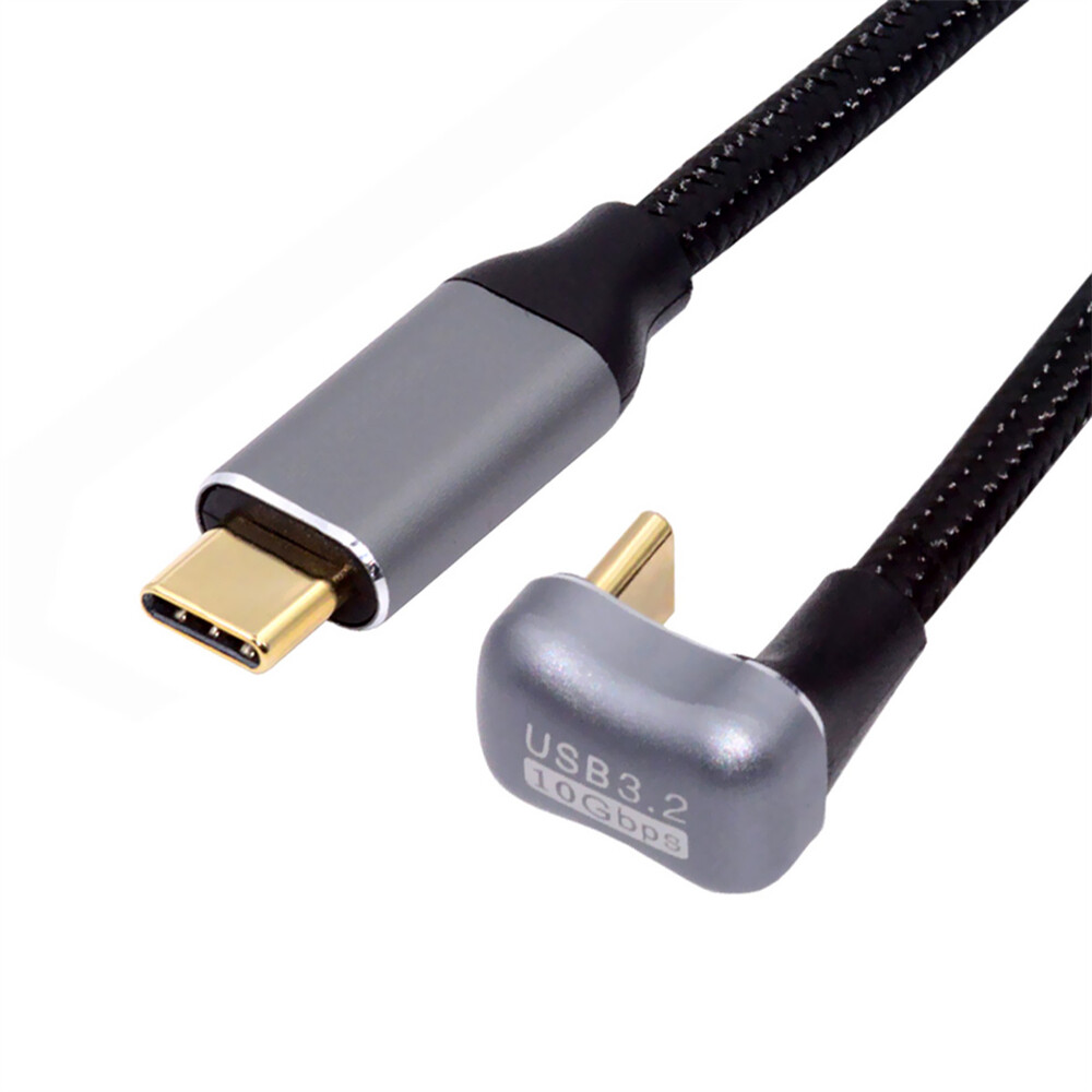 CY 100W 10Gbps USB-C USB 3.1 Type C Male to Male Extension Data Cable Opposite U
