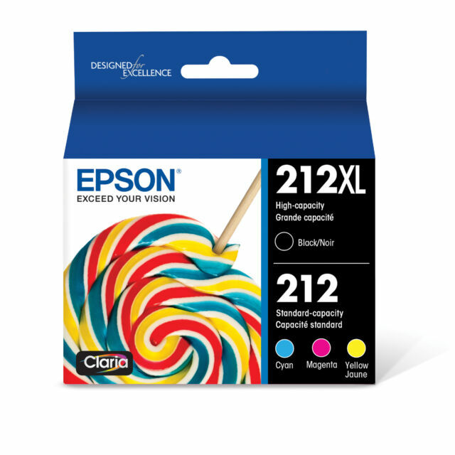Genuine Epson 212XL Black & 212 Yellow Magenta Cyan EXP 2028/2029